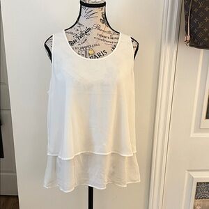 🌸Express White Layered Women's Blouse